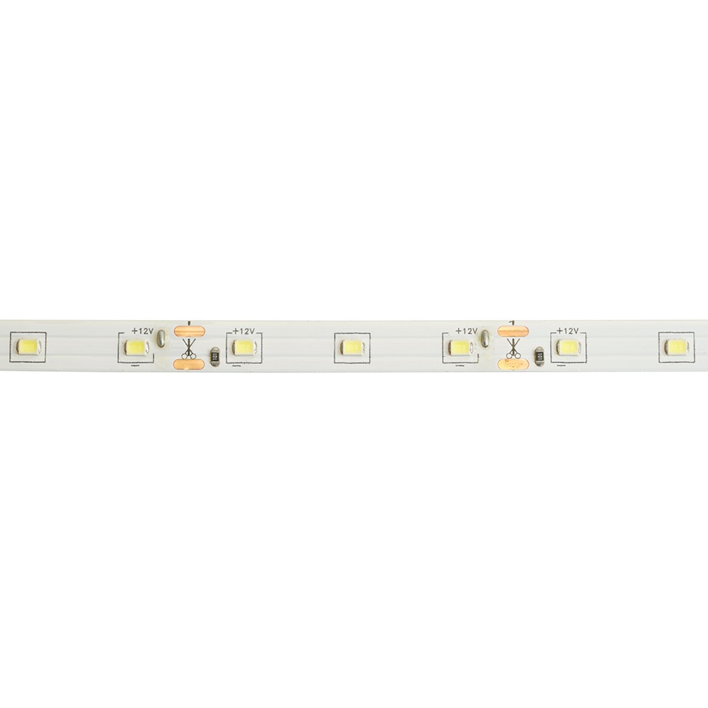 Светодиодная лента белая теплая Лента светодиодная SAFFIT SST01 60SMD(2835)/м 6Вт/м 12V 3000K IP20 5 метров 55237 