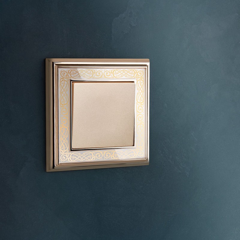 Werkel Шампань механизмы Выключатель Werkel одноклавишный проходной (шампань) W1112011