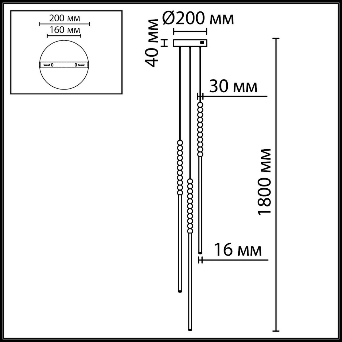 Потолочный светильник ODEON LIGHT 7149/33L MONELLA