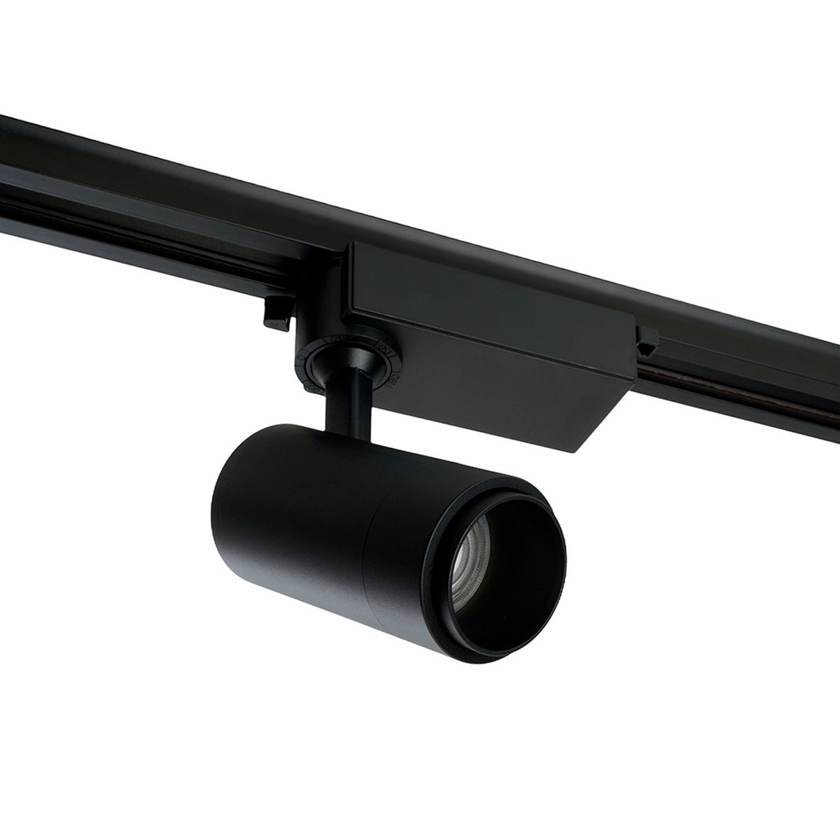 Трековые светодиодные светильники Светодиодный светильник Feron AL137 трековый 12W 4000K черный изменяемый угол освещения 15-60 град 51174 