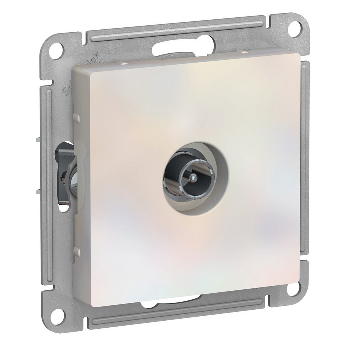 Розетка TV Systeme Electric AtlasDesign Жемчуг проходная 4DB, ATN000492