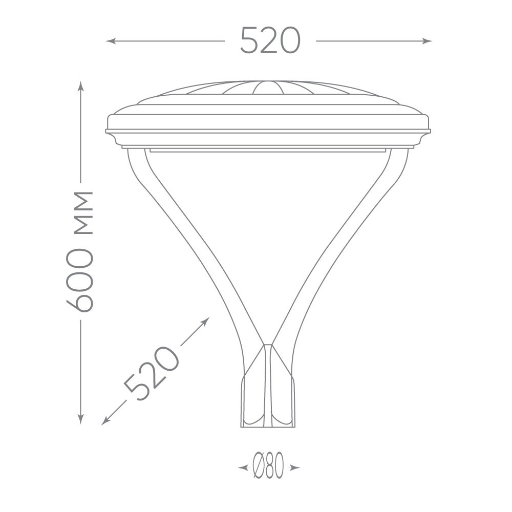 Светильник уличный FERON SP7020 50W 5000lm 5000K серый 48440