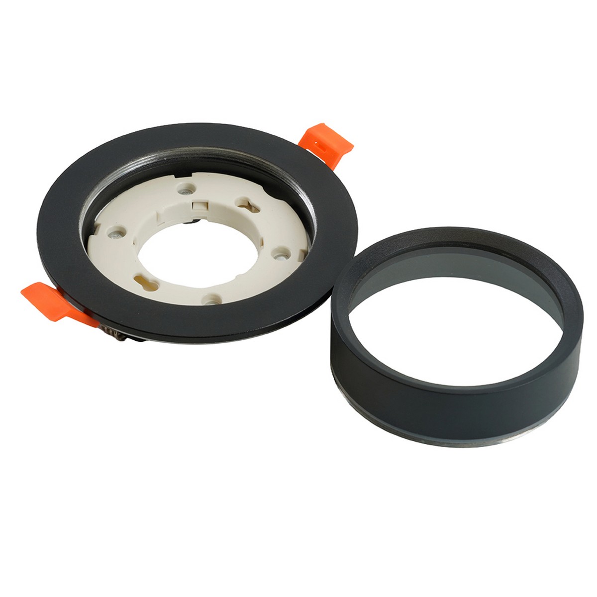 Встраиваемые светодиодные светильники Светильник встраиваемый Feron DL504 потолочный GX53 черный круг IP44 51102 