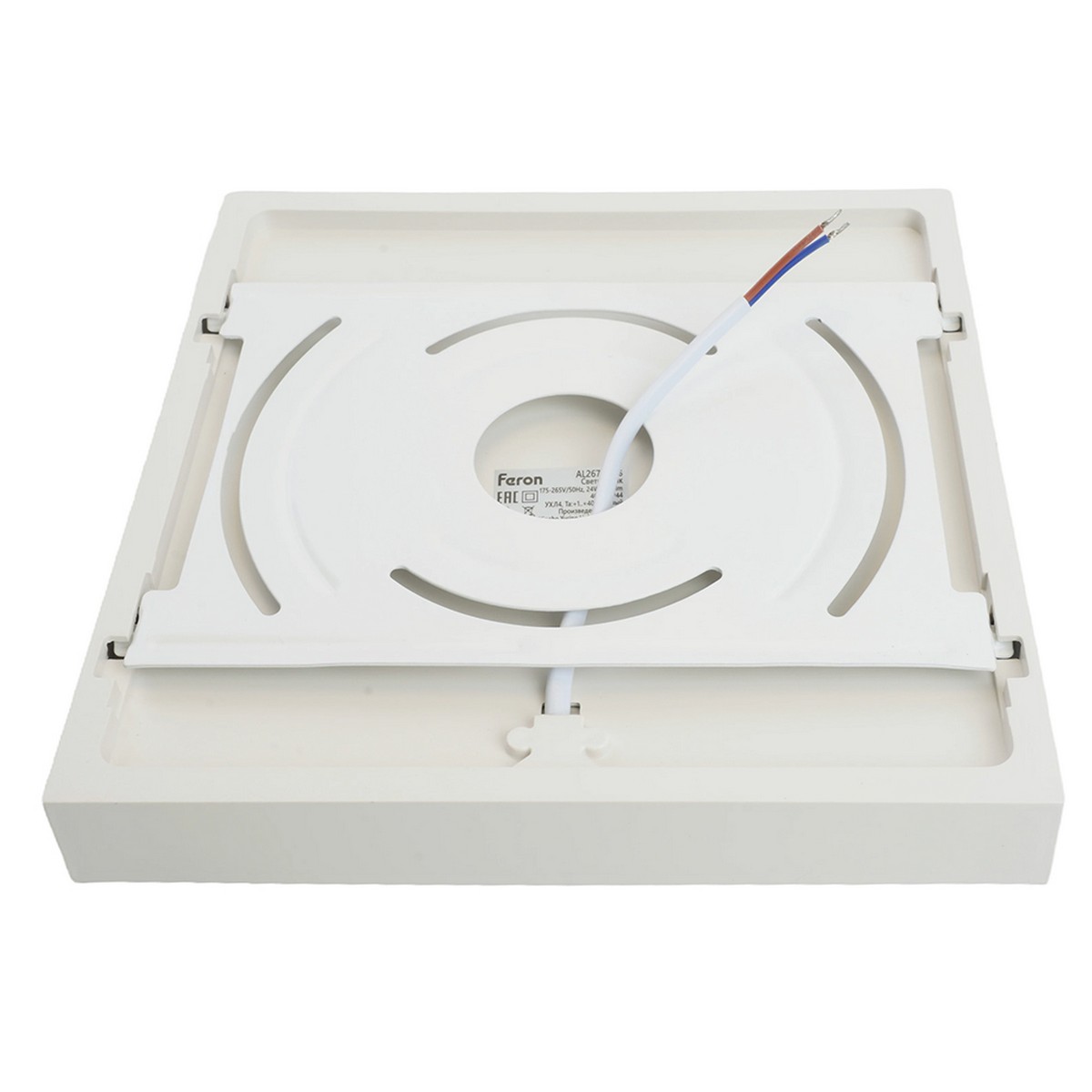Накладные светодиодные светильники Светодиодный светильник Feron AL267 накладной 24W 4000K белый 51296 