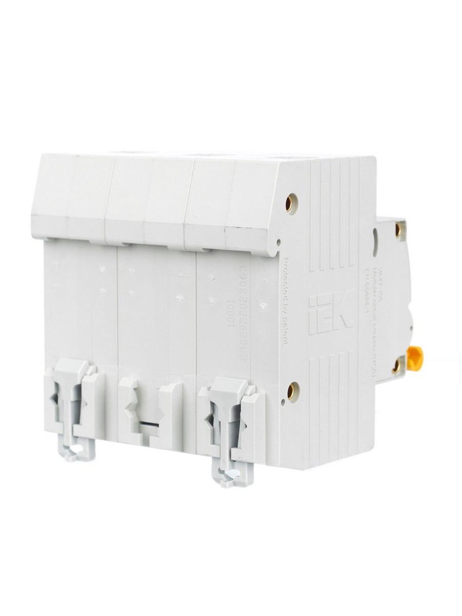 3 полюсные (трехполюсные) Автоматический выключатель IEK KARAT ВА 47-100 3Р 63А 10 кА х-ка С MVA40-3-063-C 