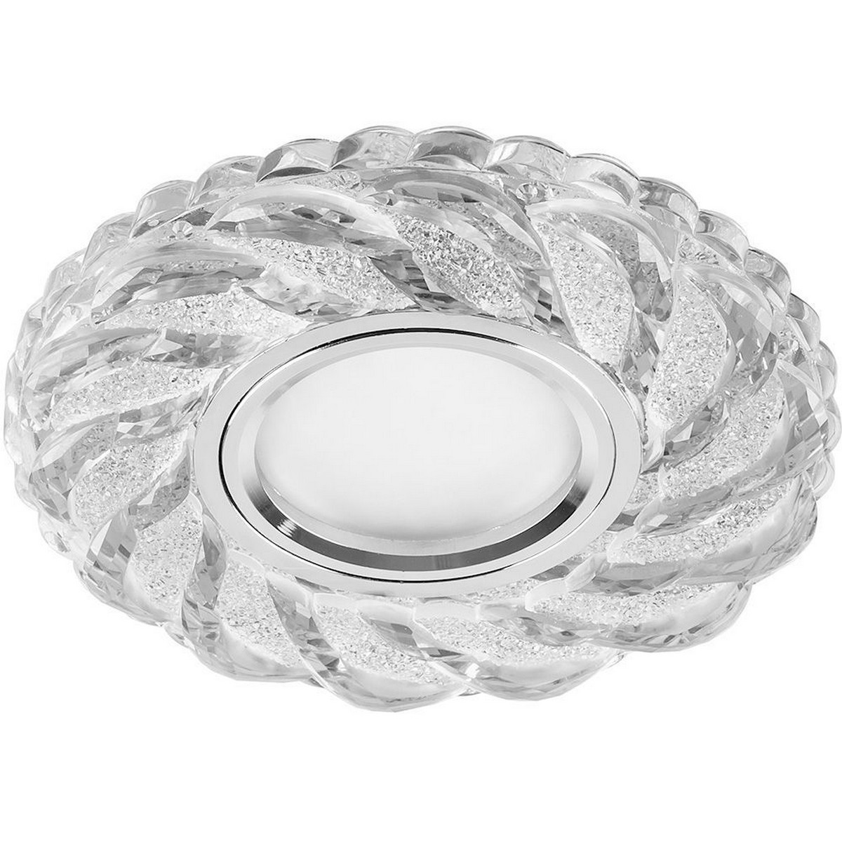 Светильник встраиваемый Feron CD935 с LED подсветкой MR16 прозрачный 29468