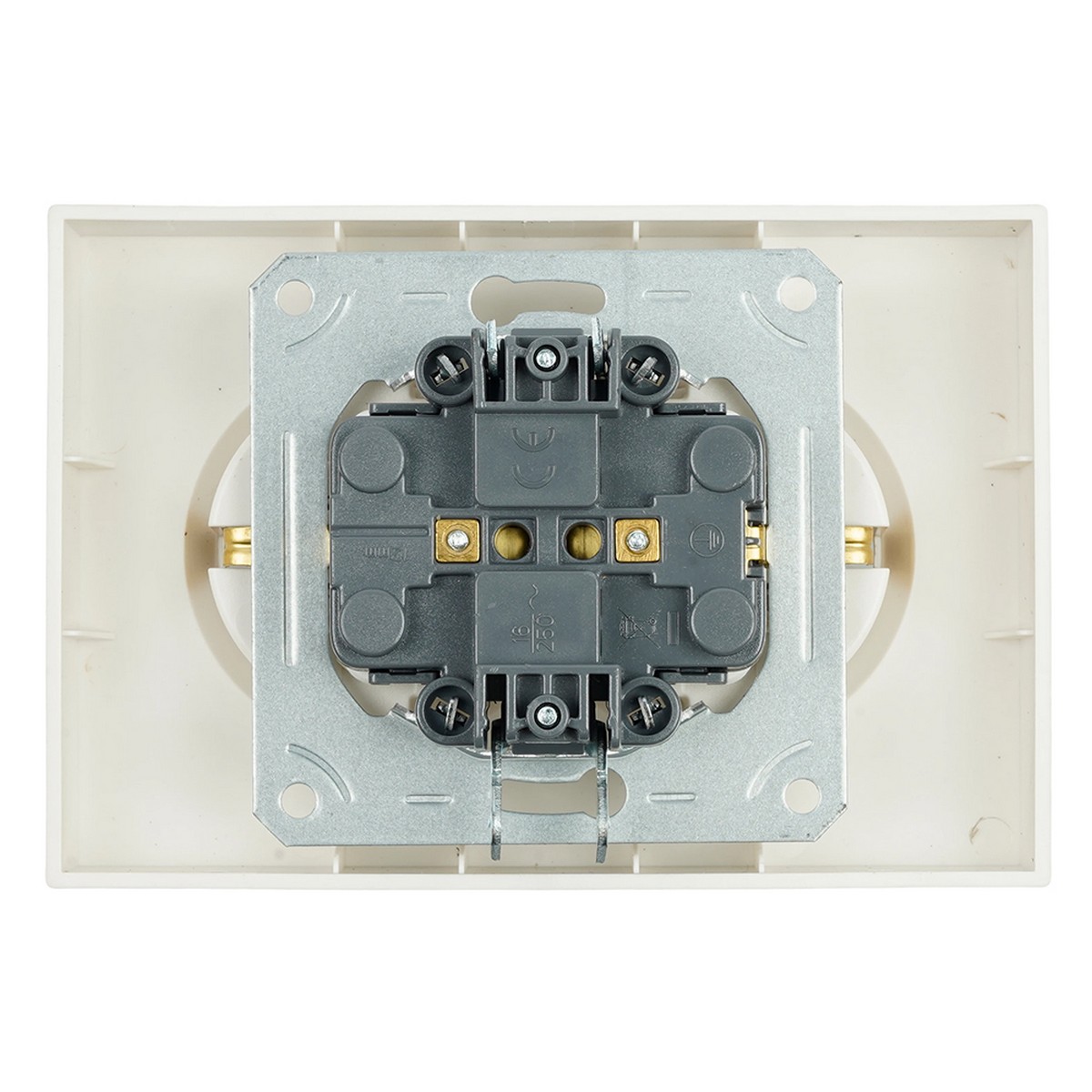 Эмили - Розетки и выключатели Stekker Розетка 2-ая с защитной шторкой с/з 16A STEKKER Эмили RST16-5114-08 кашемир soft touch 49908