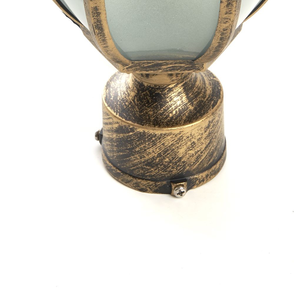 Уличные светильники на столб Уличный светильник Feron PL4045 шестигранный на столб 60W 230V E27, черное золото 11425 