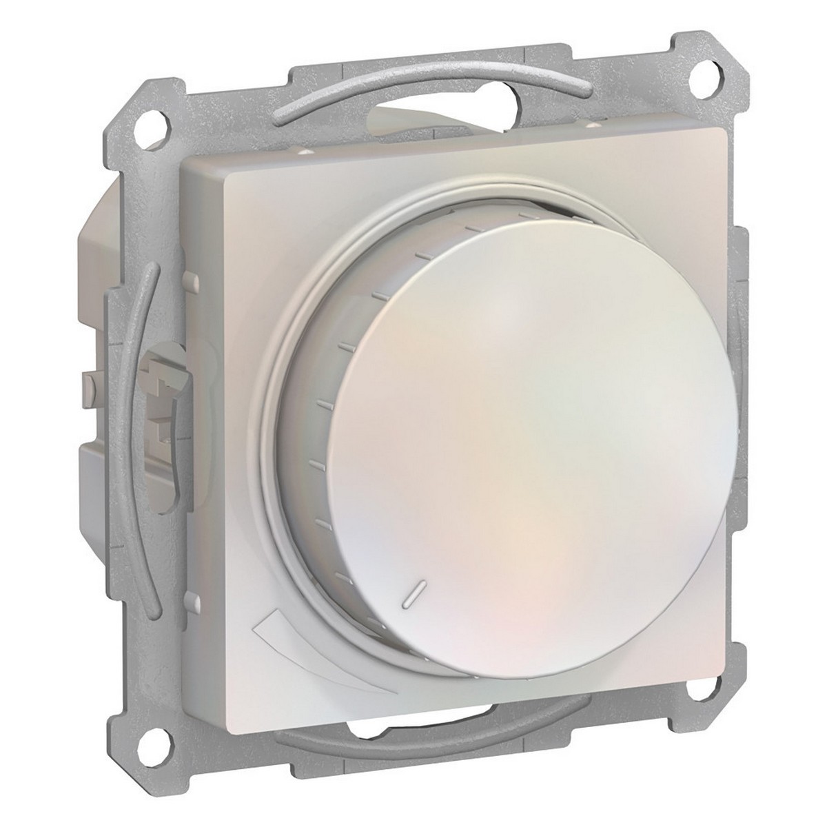 Светорегулятор Systeme Electric AtlasDesign Жемчуг (диммер) повор-нажим LED RC 400Вт мех. ATN000423