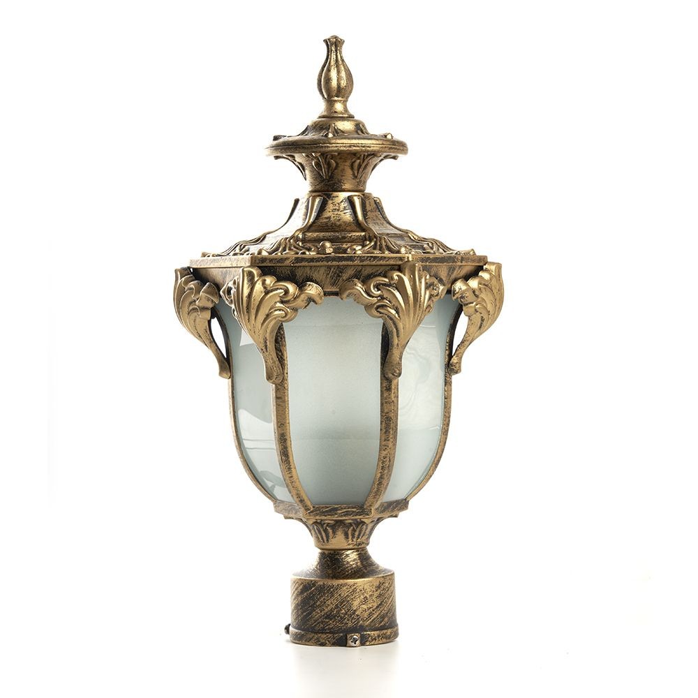 Уличные светильники на столб Уличный светильник Feron PL4045 шестигранный на столб 60W 230V E27, черное золото 11425 