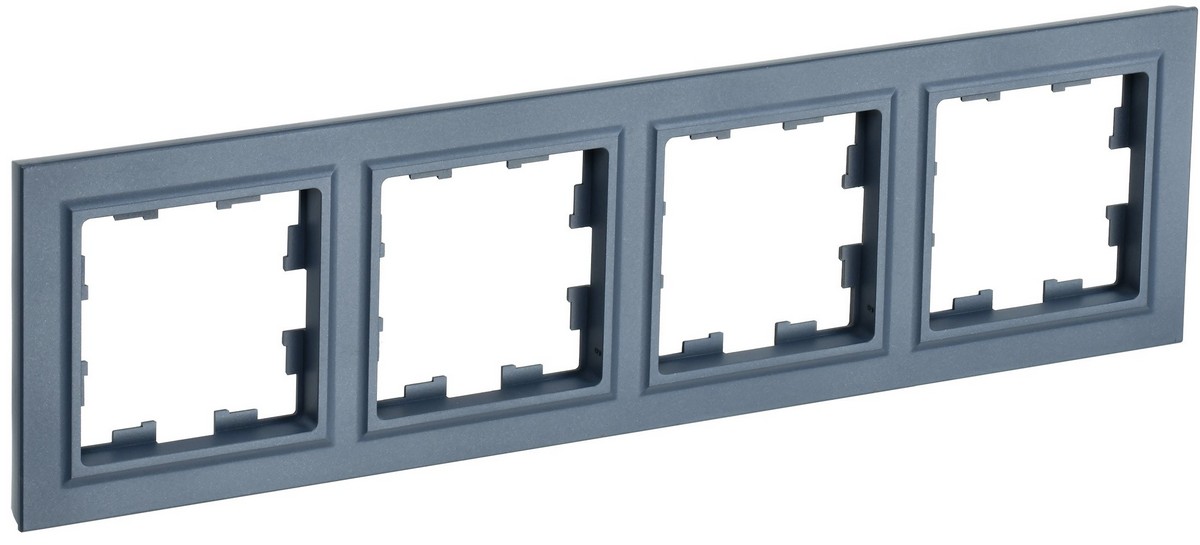 Рамка IEK BRITE 4-местная РУ-4-БрМ маренго BR-M42-K35