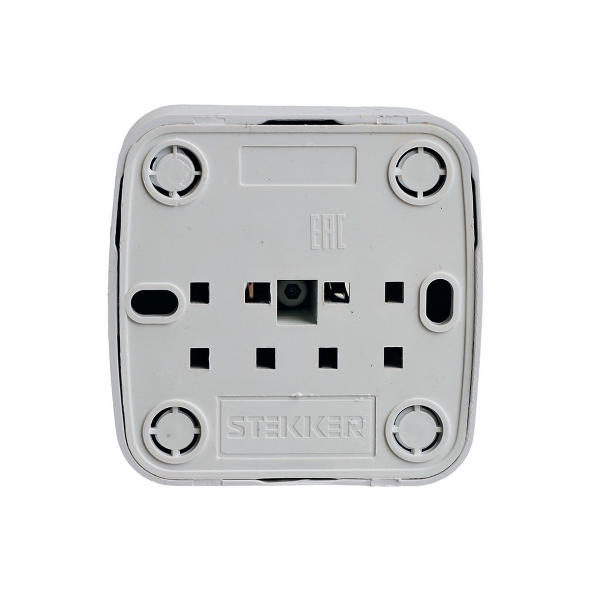 Накладные розетки и выключатели Stekker Розетка накладная STEKKER PST10-501-20 1-местная б/з Basic белый 50074