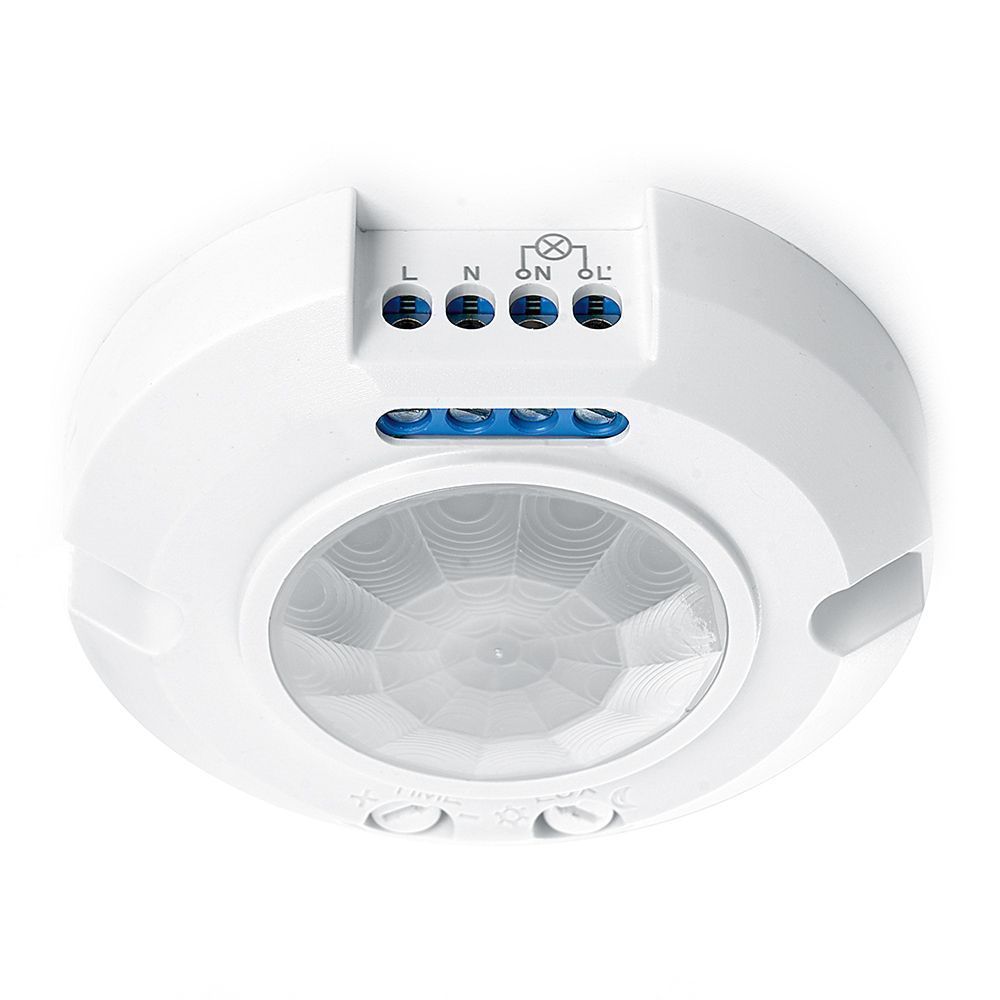 Датчики движения, освещенности и открытия Датчик движения Feron SEN17 400W 8m 120°(гориз.) 360°(верт.) белый 41579 