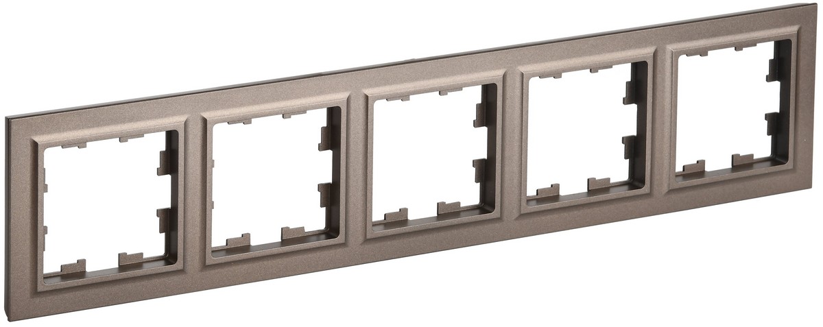 Рамка IEK BRITE BASE Темн.бронза 5-м РУ-5-БрТБ BR-M52-K45