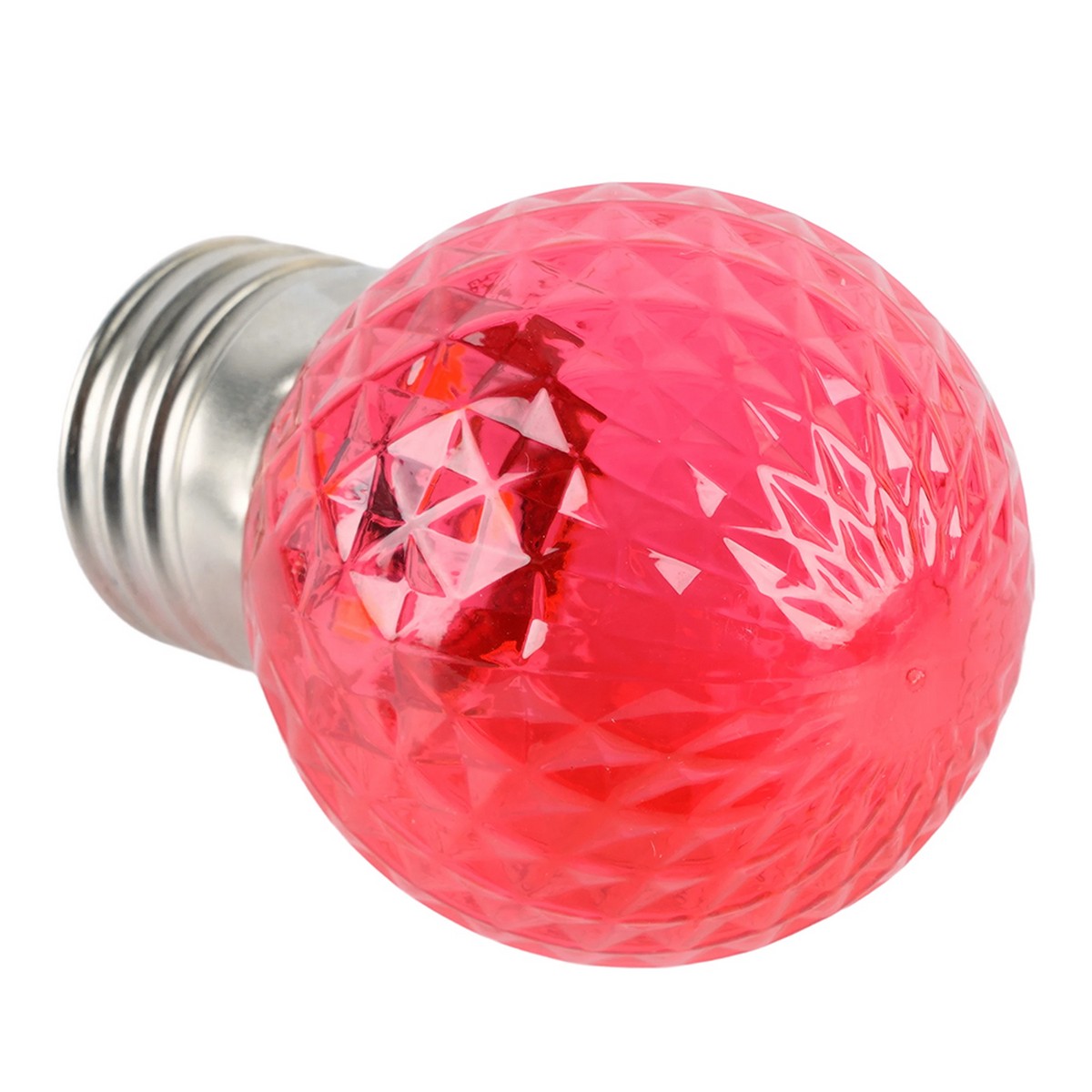 E27 Лампа светодиодная Feron LB-385 Шарик красный прозрачный E27 1W 230V 52164 