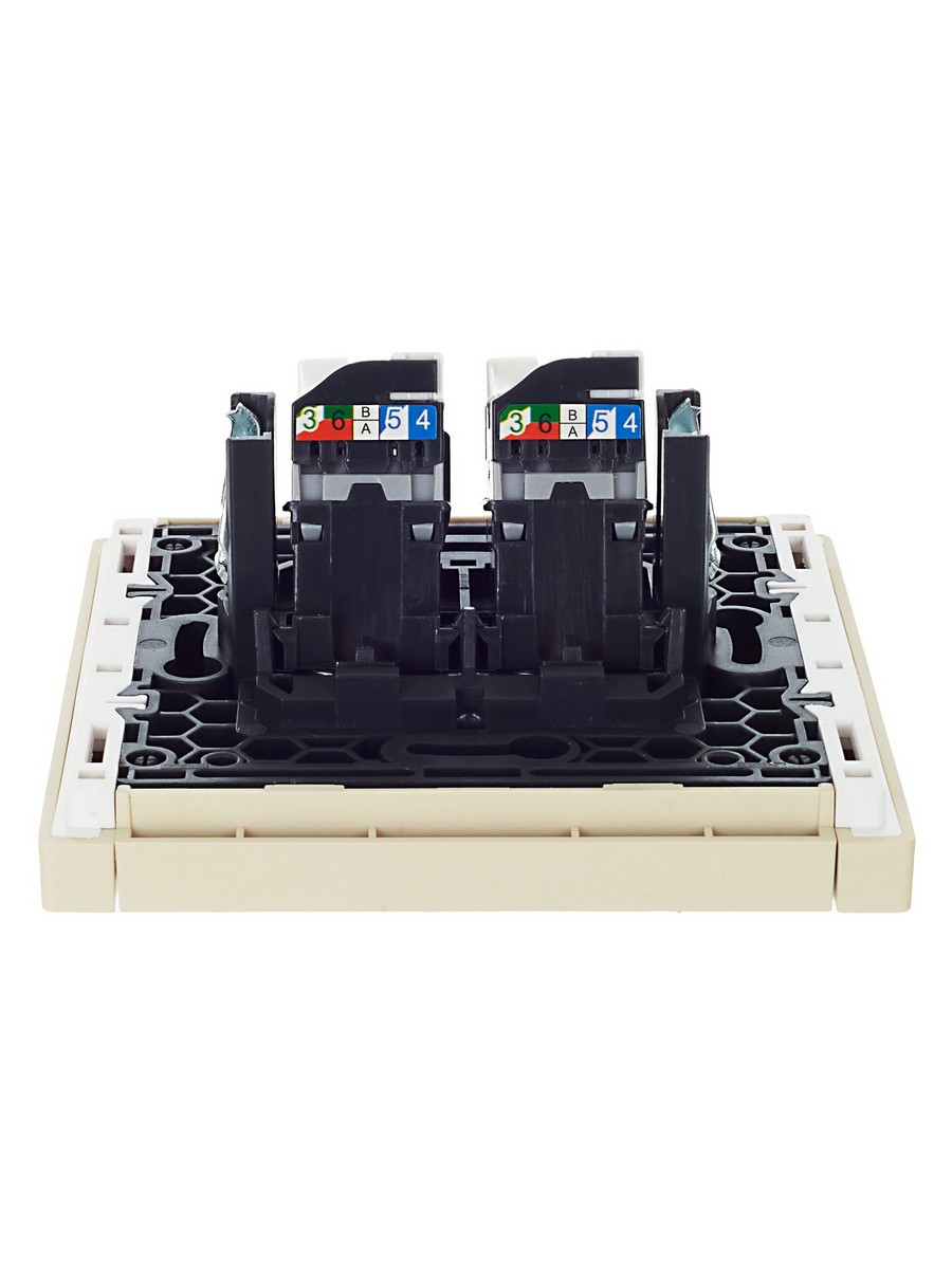 Розетка IEK FORTE&PIANO Ваниль комп. 2-ая RJ45 кат.5E FP433