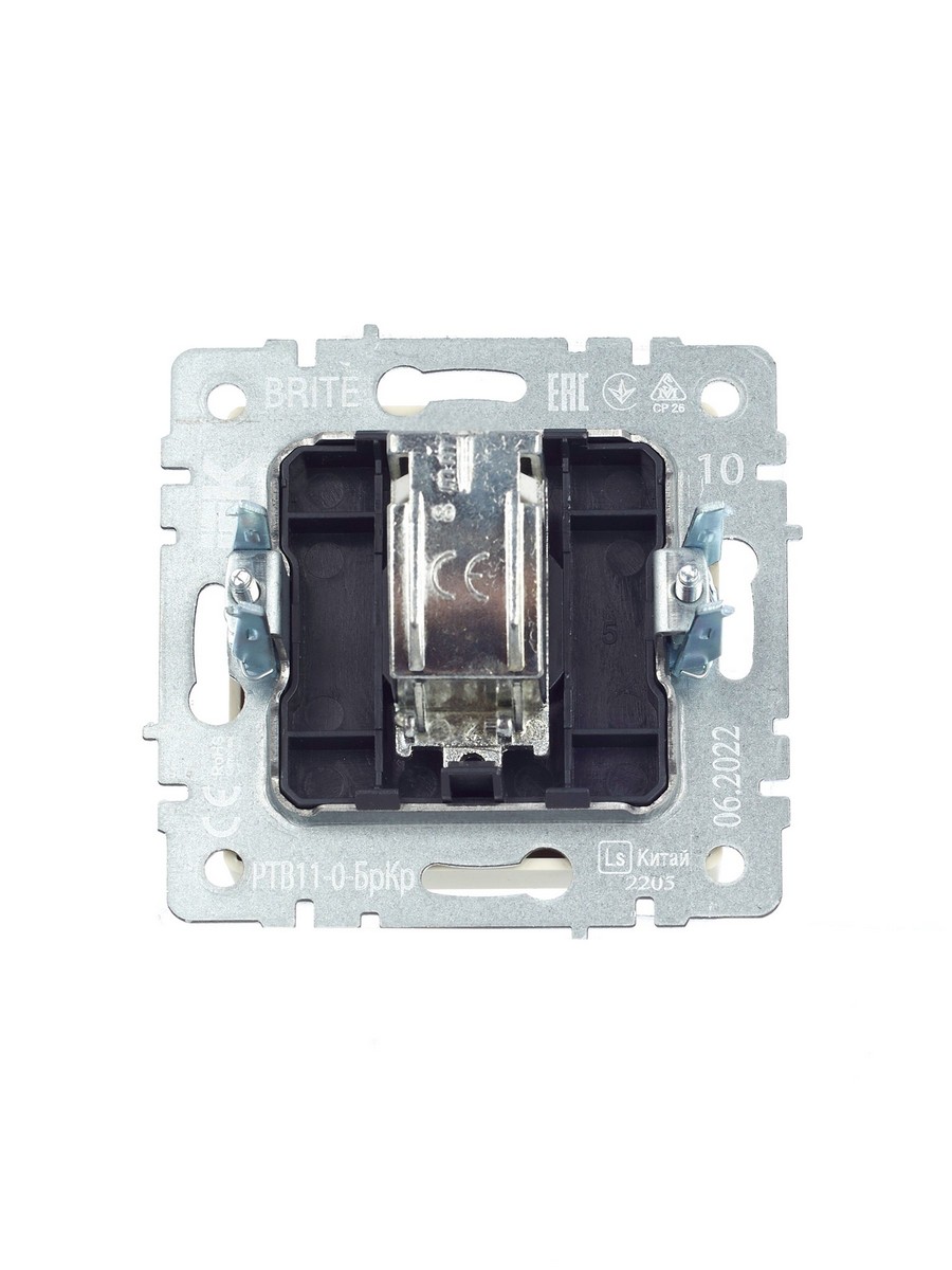 Розетка IEK BRITE TV оконечная РТВ11-0-БрКр бежевый BR-A10-O-K10