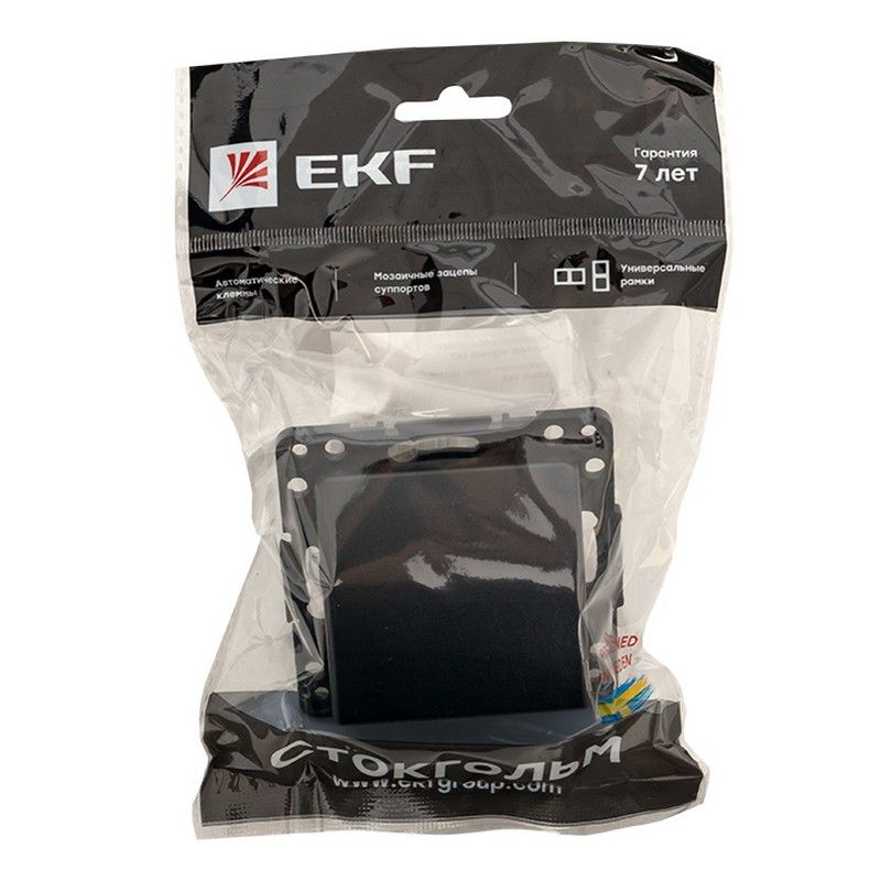 EKF Стокгольм черный Кабельный вывод EKF PROxima Стокгольм Черный  EZV-CE-10