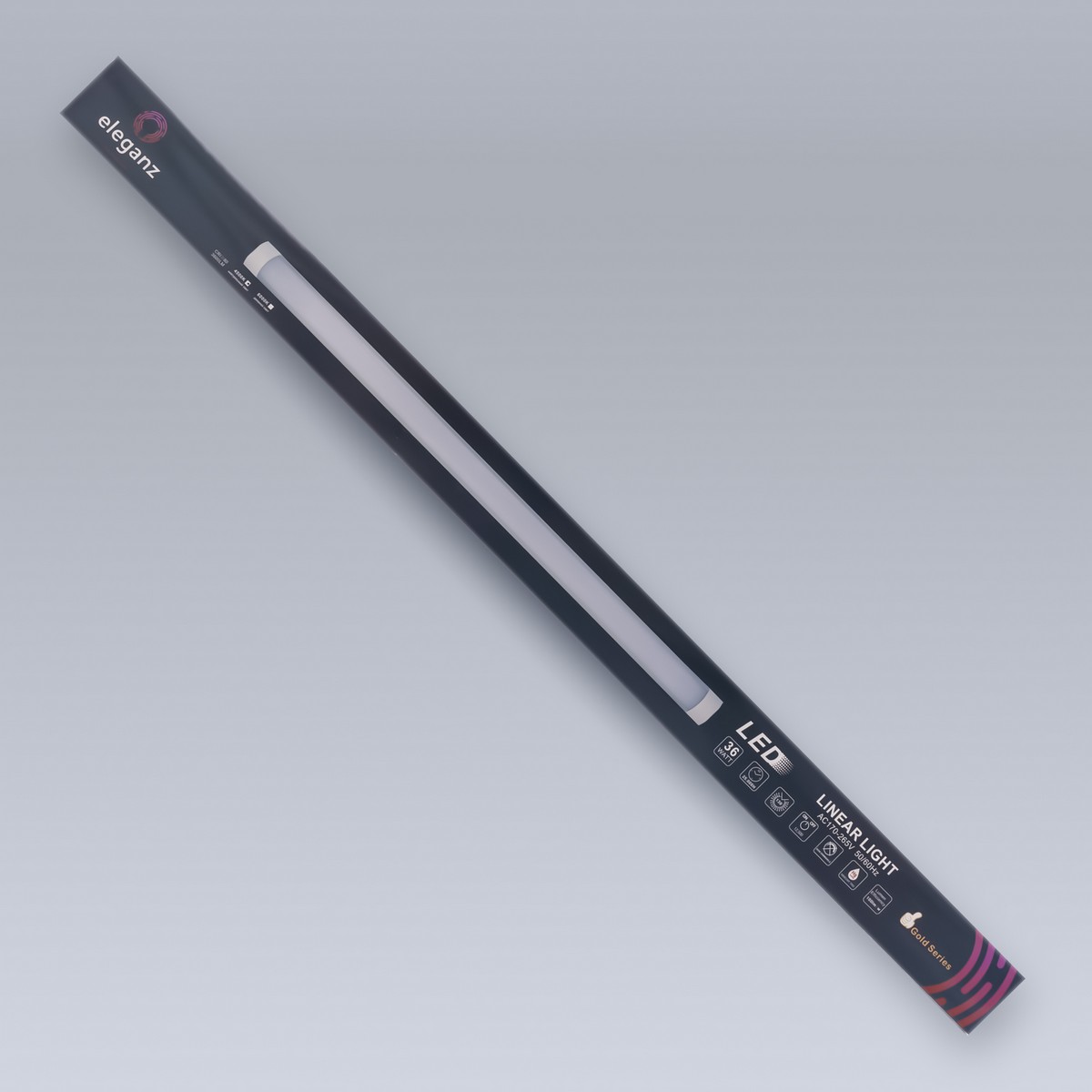 Светильник ELEGANZ линейный-панель 36W 4500К 1200*75*25мм 220V IP40 9806