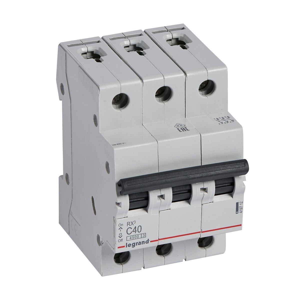 Автоматический выключатель Legrand RX3 3P 40A (С) 4,5kA 419712