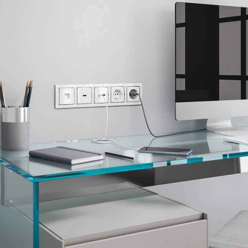 Werkel Белый механизмы Телефонная розетка Werkel белая RJ-11 W1182001