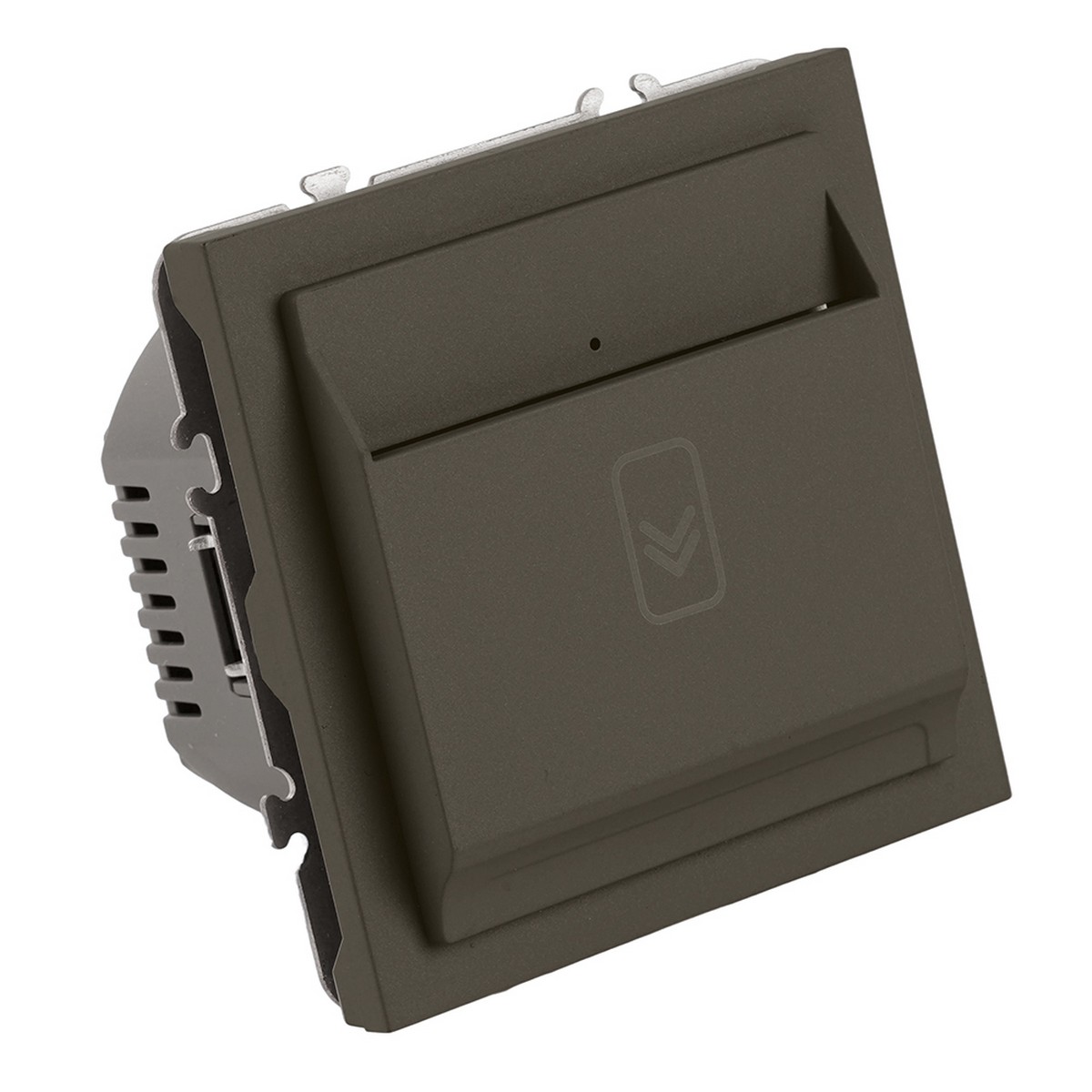 Выключатель карточный STEKKER 250В 40А Эмили RSW40-5114-09 антрацит soft touch 50701