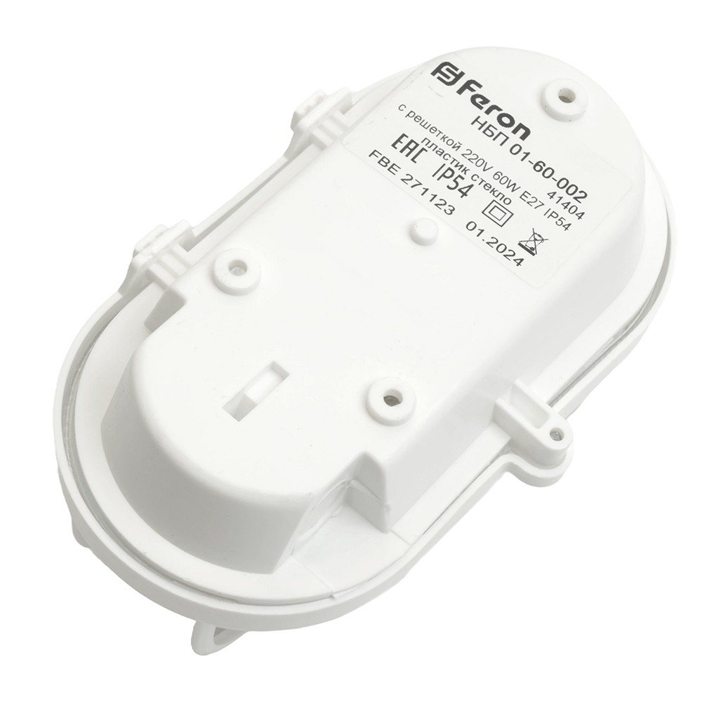 Светильник накладной Feron НБП 01-60-002 IP54 220V 60Вт Е27 с решеткой 41404