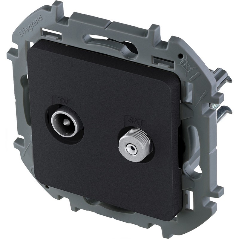 TV/SAT розетка Legrand INSPIRIA Антрацит звезда 673883