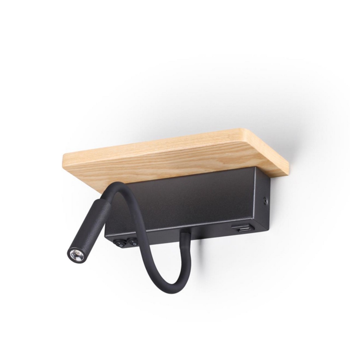 Накладные светодиодные светильники Настенный светильник-полка с подсветкой/USB ODEON LIGHT 3868/8WL WOODY 