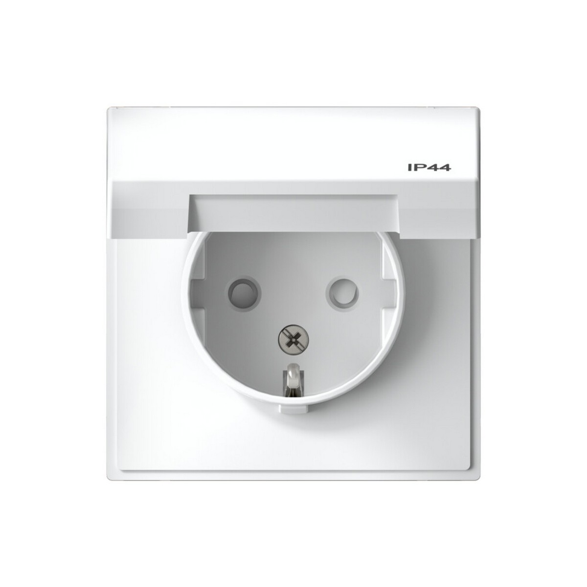 Розетка Systeme Electric ArtGallery Белый с заземл. со шт. с крышк 16А IP44 GAL440146
