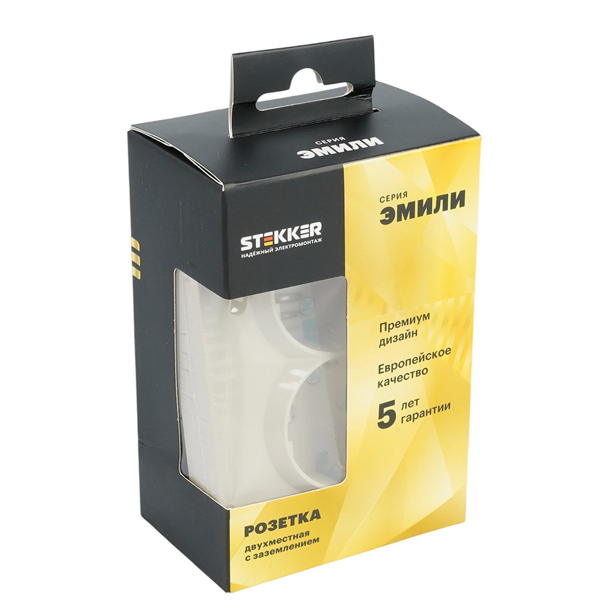 Эмили - Розетки и выключатели Stekker Розетка 2-ая с защитной шторкой с/з 16A STEKKER Эмили RST16-5114-08 кашемир soft touch 49908