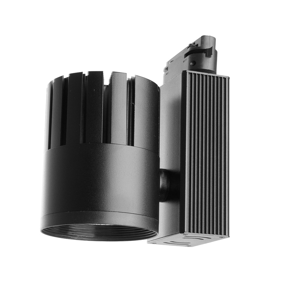 Трековые светодиодные светильники Светодиодный светильник Feron AL105 трековый на шинопровод 30W 4000К черный 35 градусов 29694 