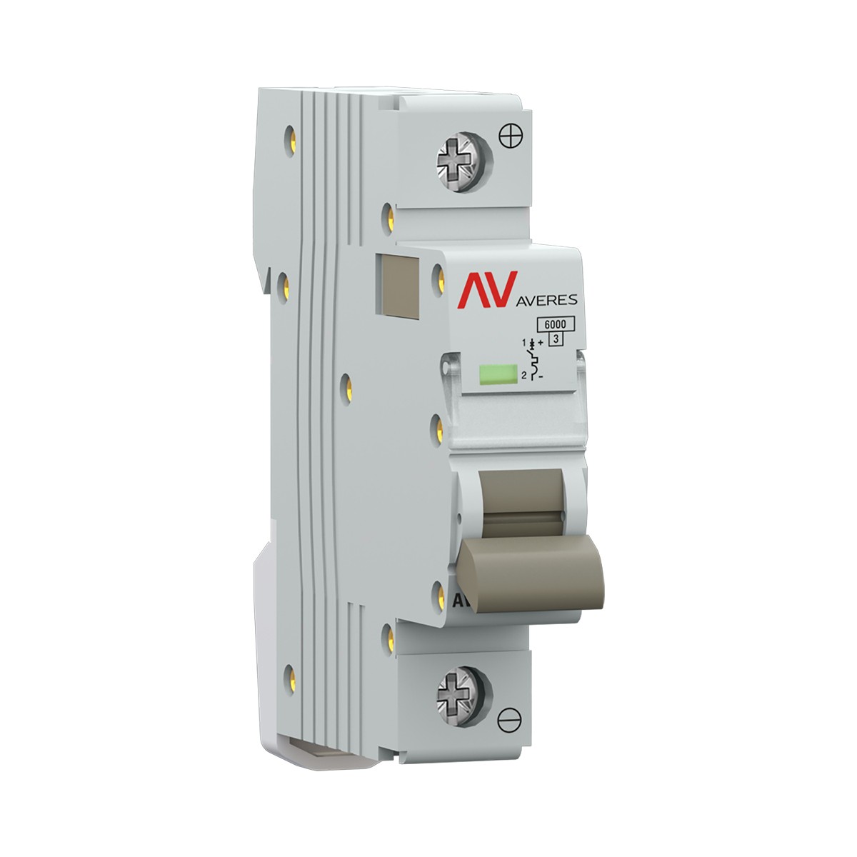1 полюсные (однополюсные) Автоматический выключатель EKF AVERES AV-6 DC 1P 10A (C) 6kA mcb6-DC-1-10C-av 