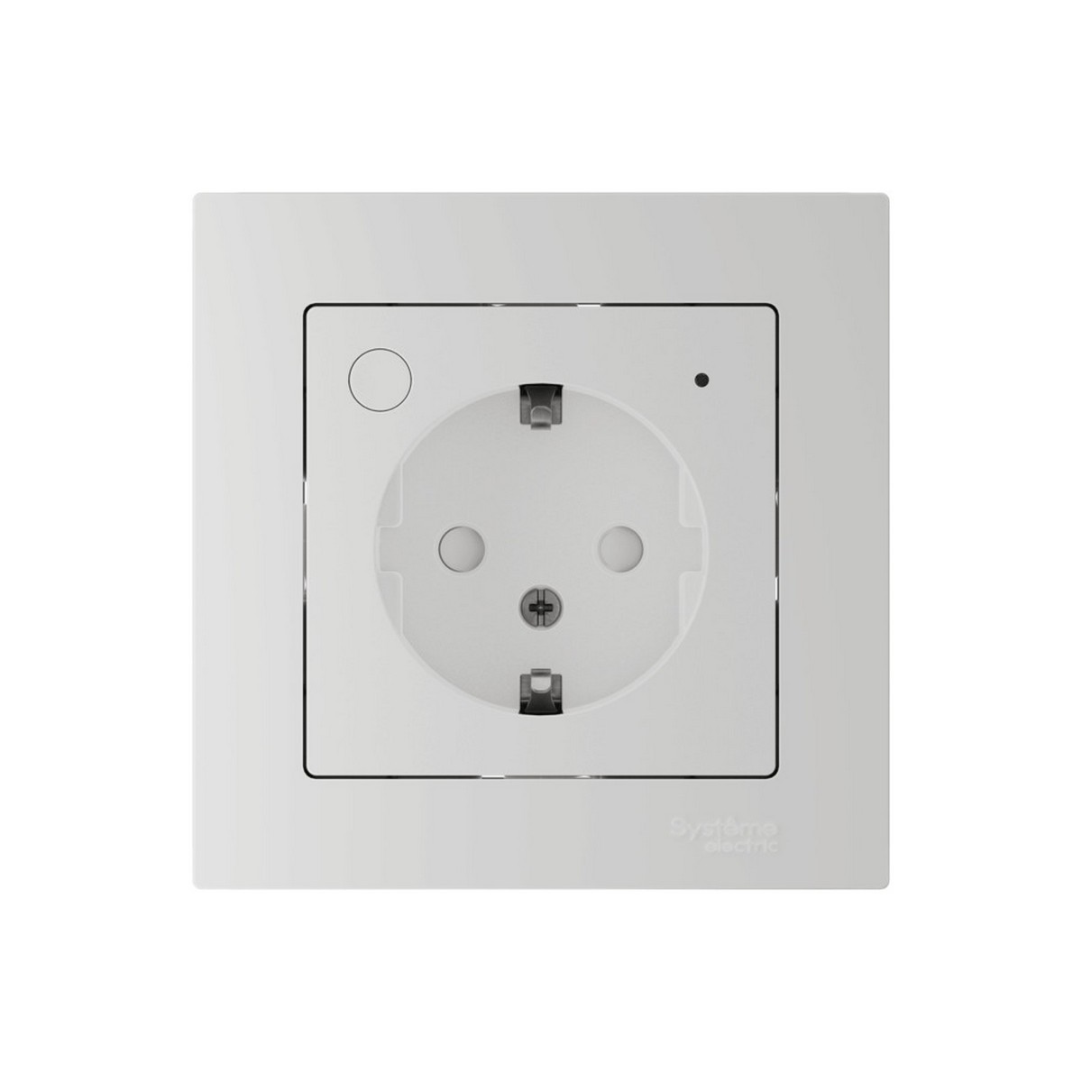Розетка SBER SE AtlasDesign Smart Белый с заземл., со шт., Zigbee ATN000145Z