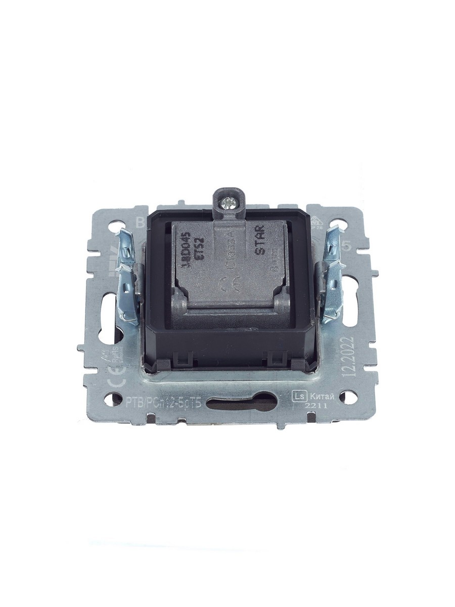 IEK Brite Бронза Розетка IEK BRITE двойная TV+SAT РТВ/РСп12-БрТБ темная бронза BR-AF20-O-K45