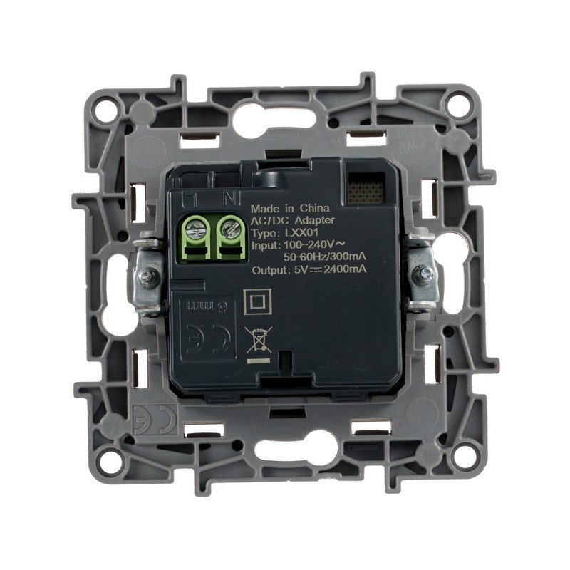Розетка USB Legrand Etika слоновая кость 2-ая 240В/5В 2400мА 672394