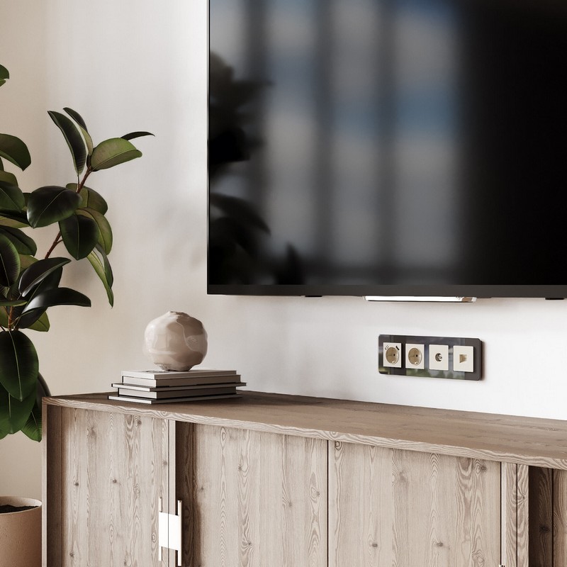 Werkel айвори матовый Розетка Werkel с заземлением, шторками и USBх2 (айвори матовый) W1171562