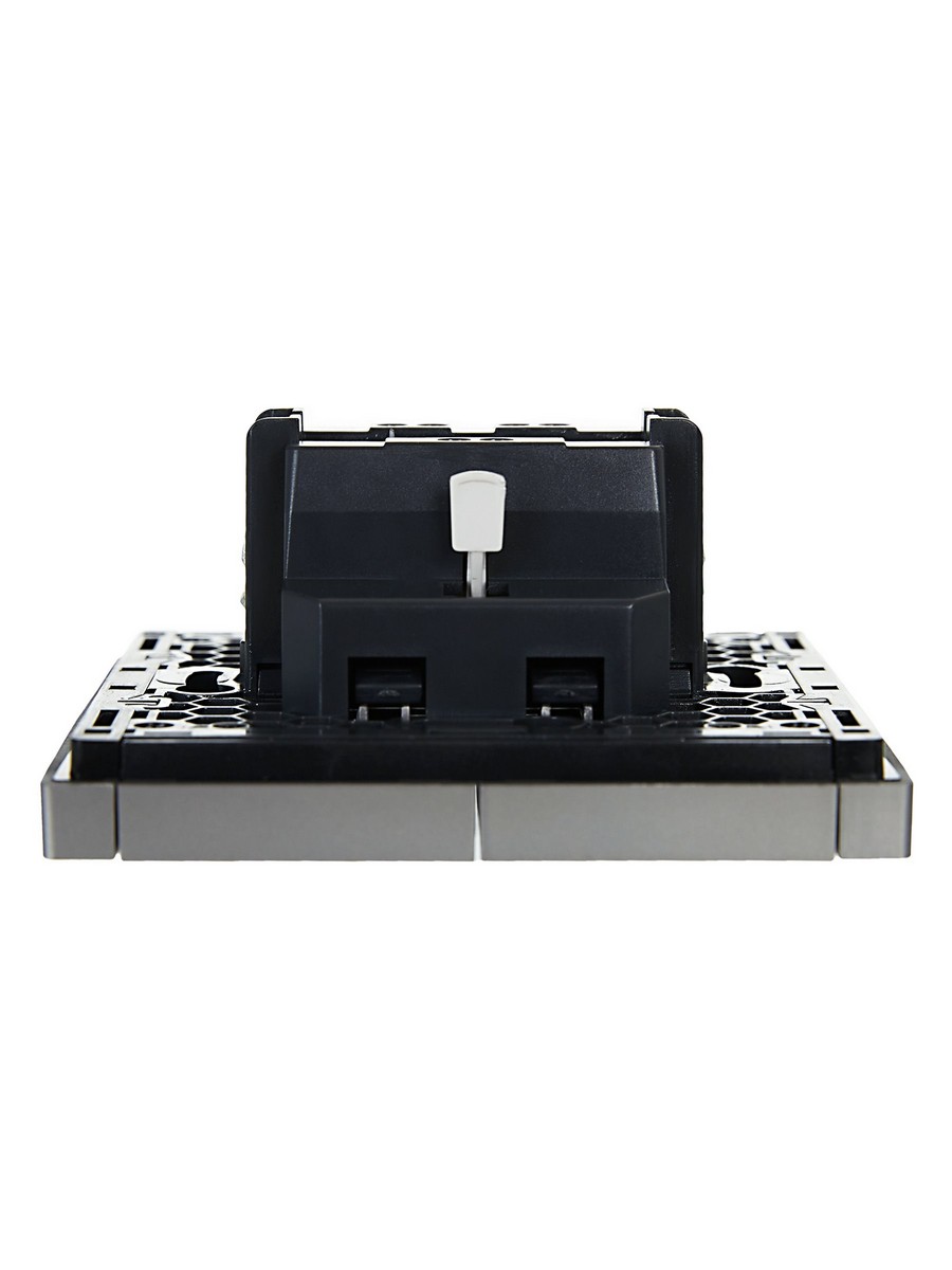 IEK FORTE&PIANO Сталь Выключатель IEK FORTE&PIANO Сталь 2-кл 10А FP505