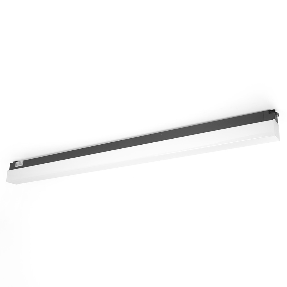 Трековые светодиодные светильники Светодиодный светильник Feron AL120 трековый однофазный на шинопровод 60W 4000K 160 градусов черный 48571 