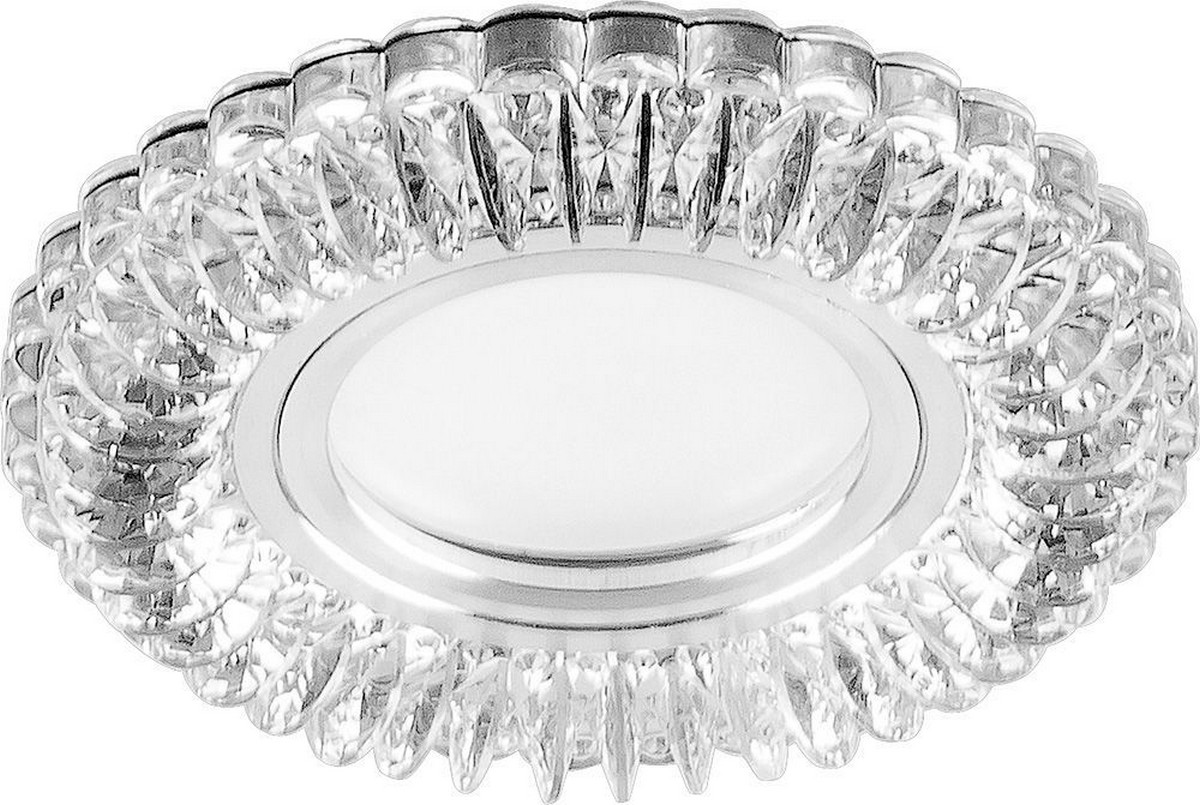 Светильник встраиваемый Feron CD904 с LED подсветкой MR16 прозрачный 28977