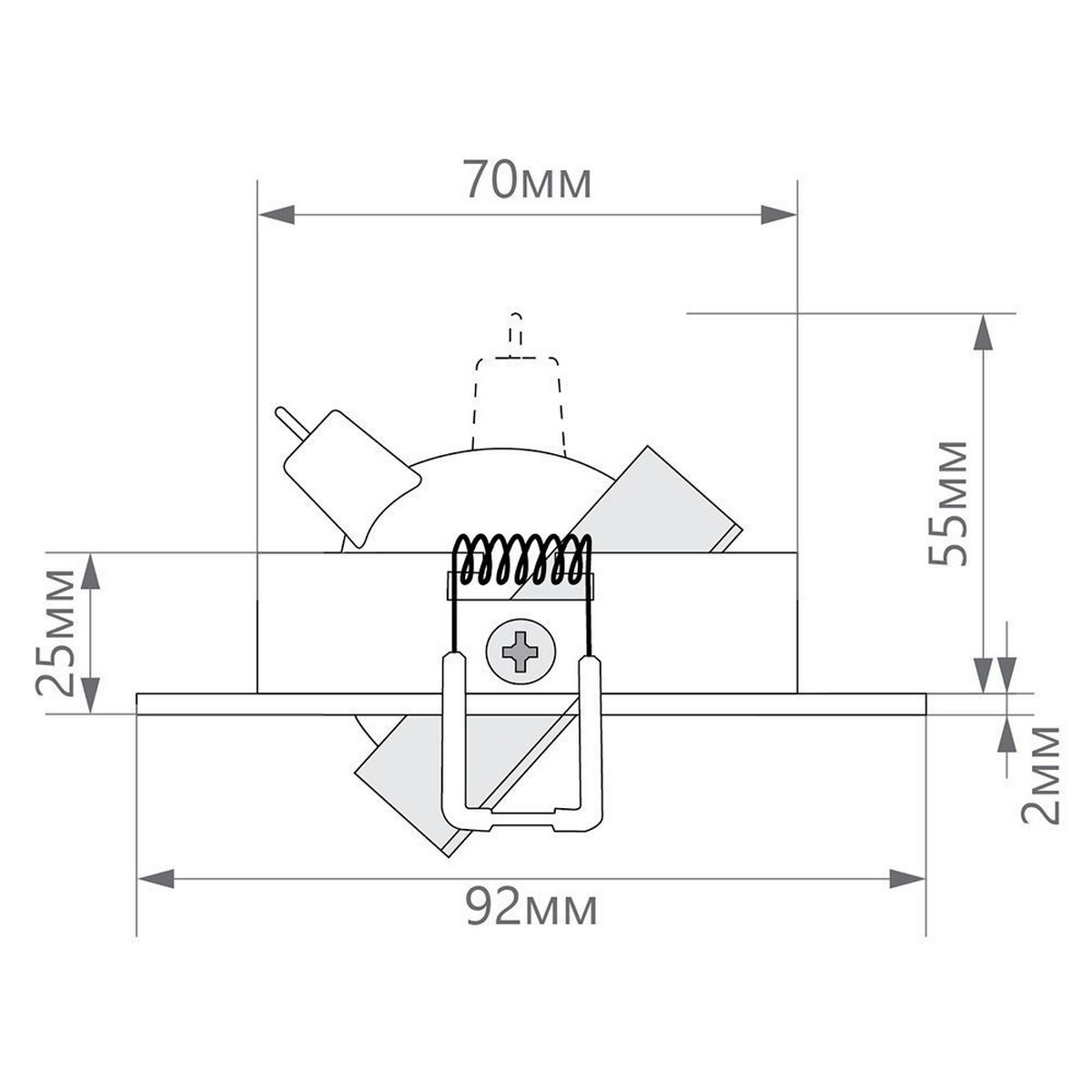 Светильник встраиваемый Feron DL2811 MR16 белый 32643