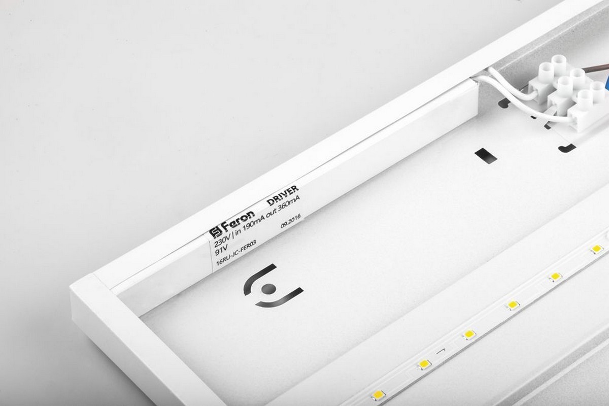 Светодиодные светильники армстронг 600*600 Светодиодный светильник Feron AL2115 встраиваемый 72W 6500K белый  48529 