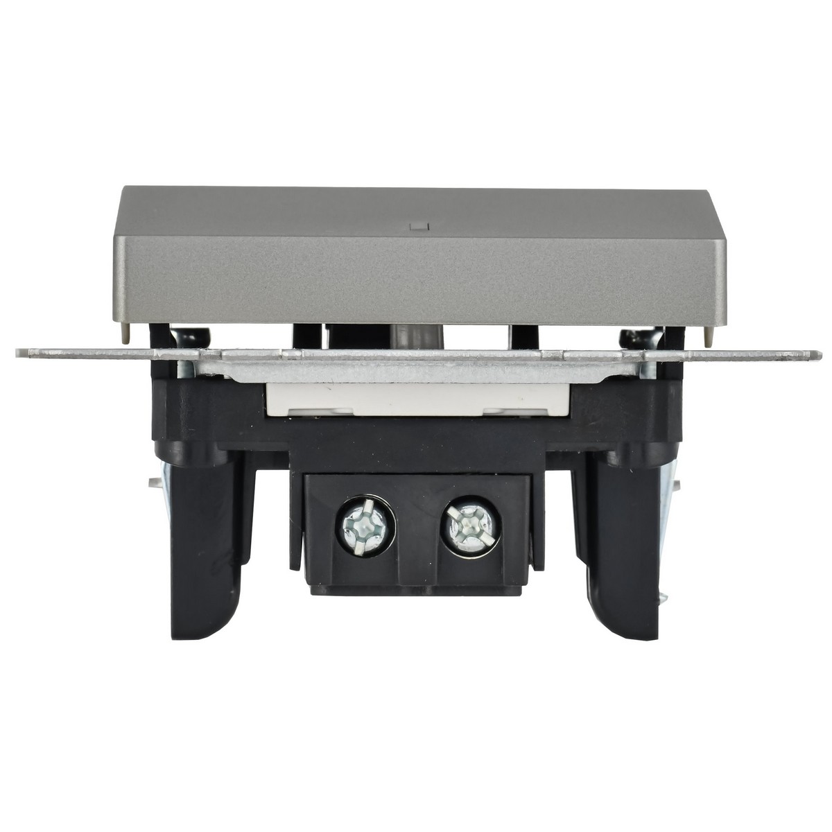 Выключатель IEK BRITE 1-клавишный с индикацией 10А ВС10-1-1-БрС сталь BR-V10-1-10-K46