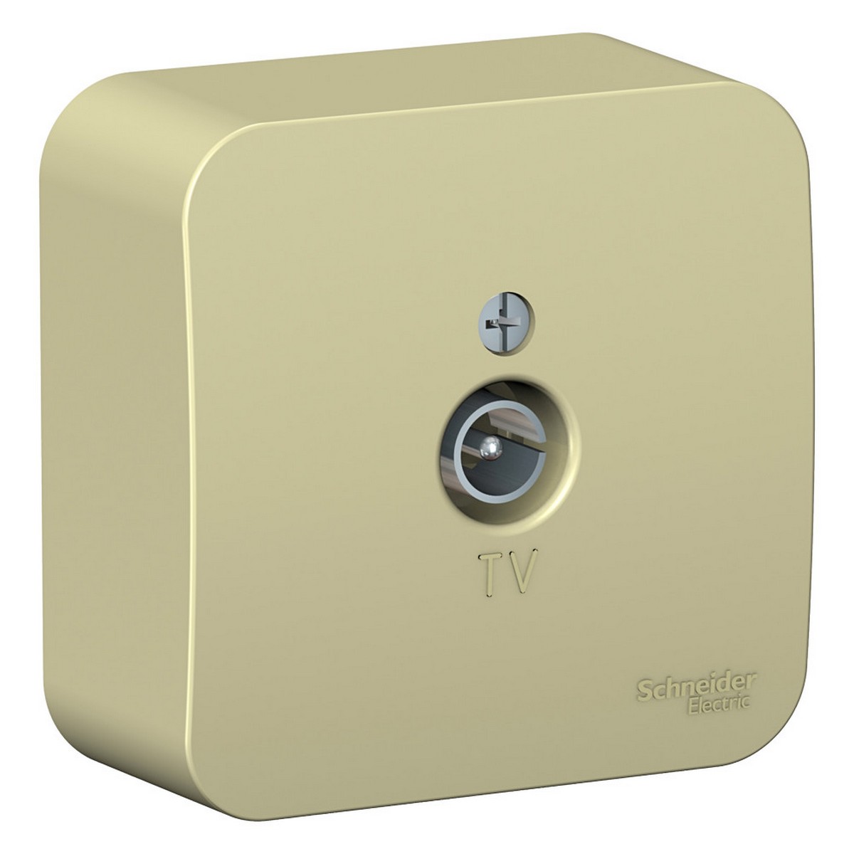 Blanca бежевые розетки и выключатели Коннектор SE Blanca TV Бежевый наружный изолир. пластина BLNTA000017