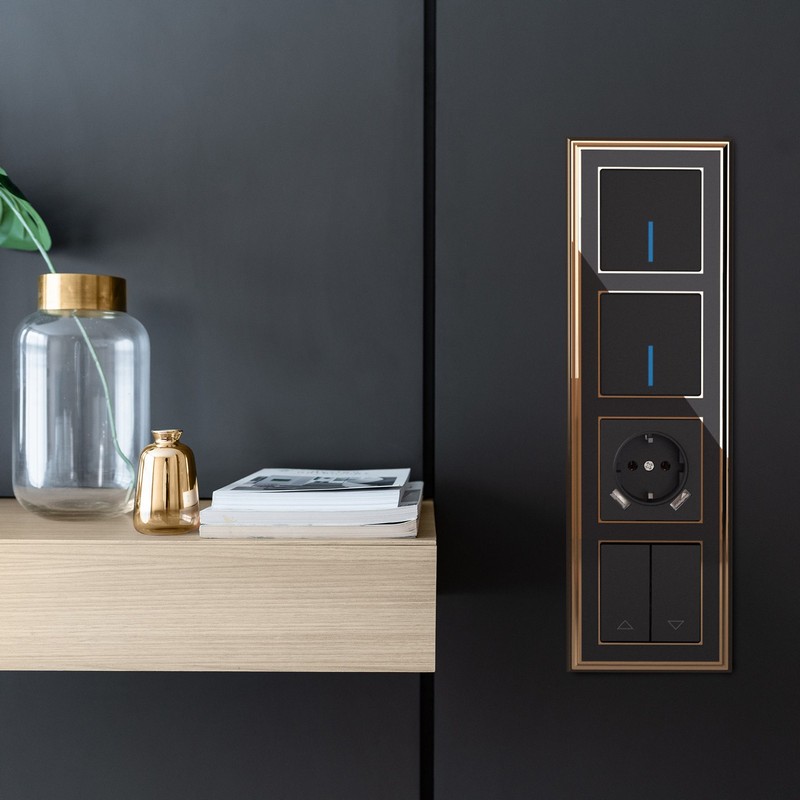 Werkel Черный матовый механизмы Выключатель Werkel одноклавишный с подсветкой черный матовый W1110108