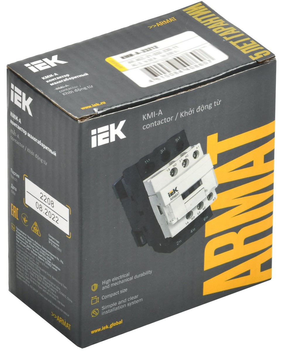 Контакторы Контактор IEK ARMAT КМИ-А-23212 LC1D 32А 110В/АС3 1НО/1НЗ AR-ACC-21-032-110-11 