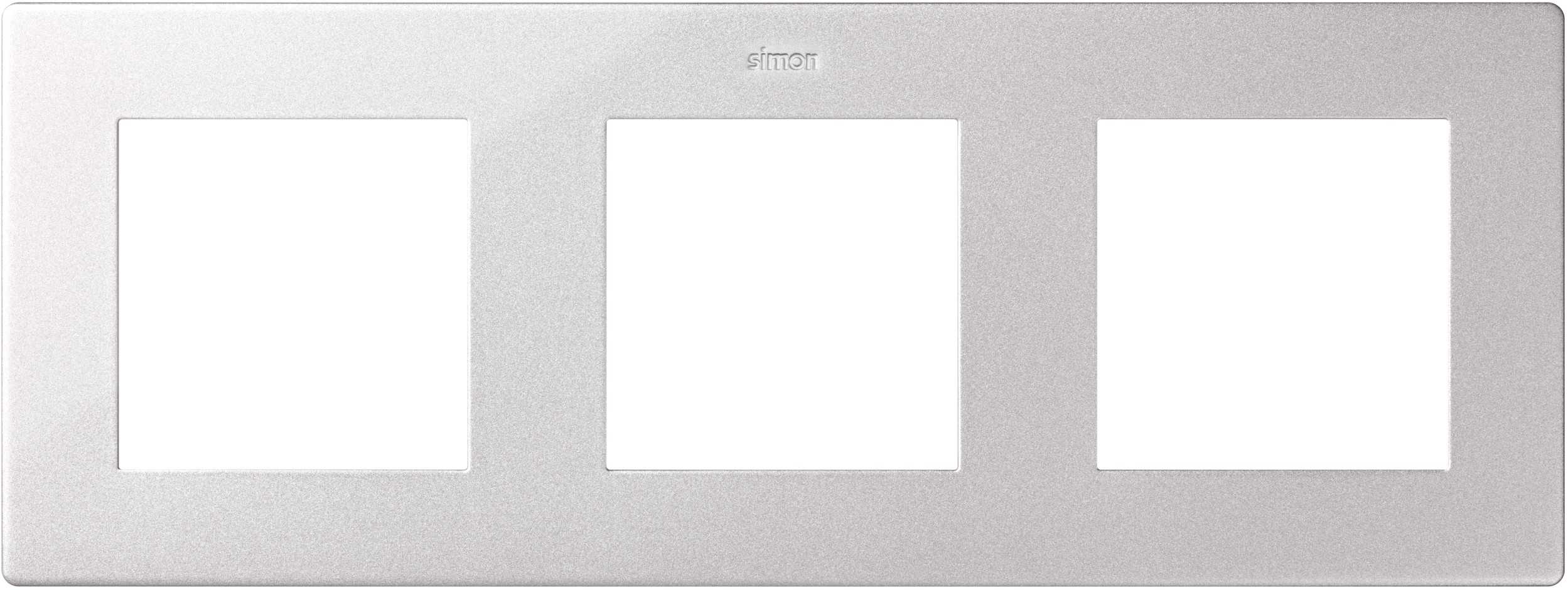 Рамки Simon 24 Рамка Simon 24 Алюминий 3-ая 2400630-033