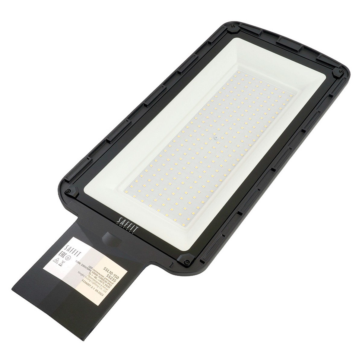 Светодиодный уличный консольный светильник SAFFIT SSL10-150 150W 5000K черный 55235