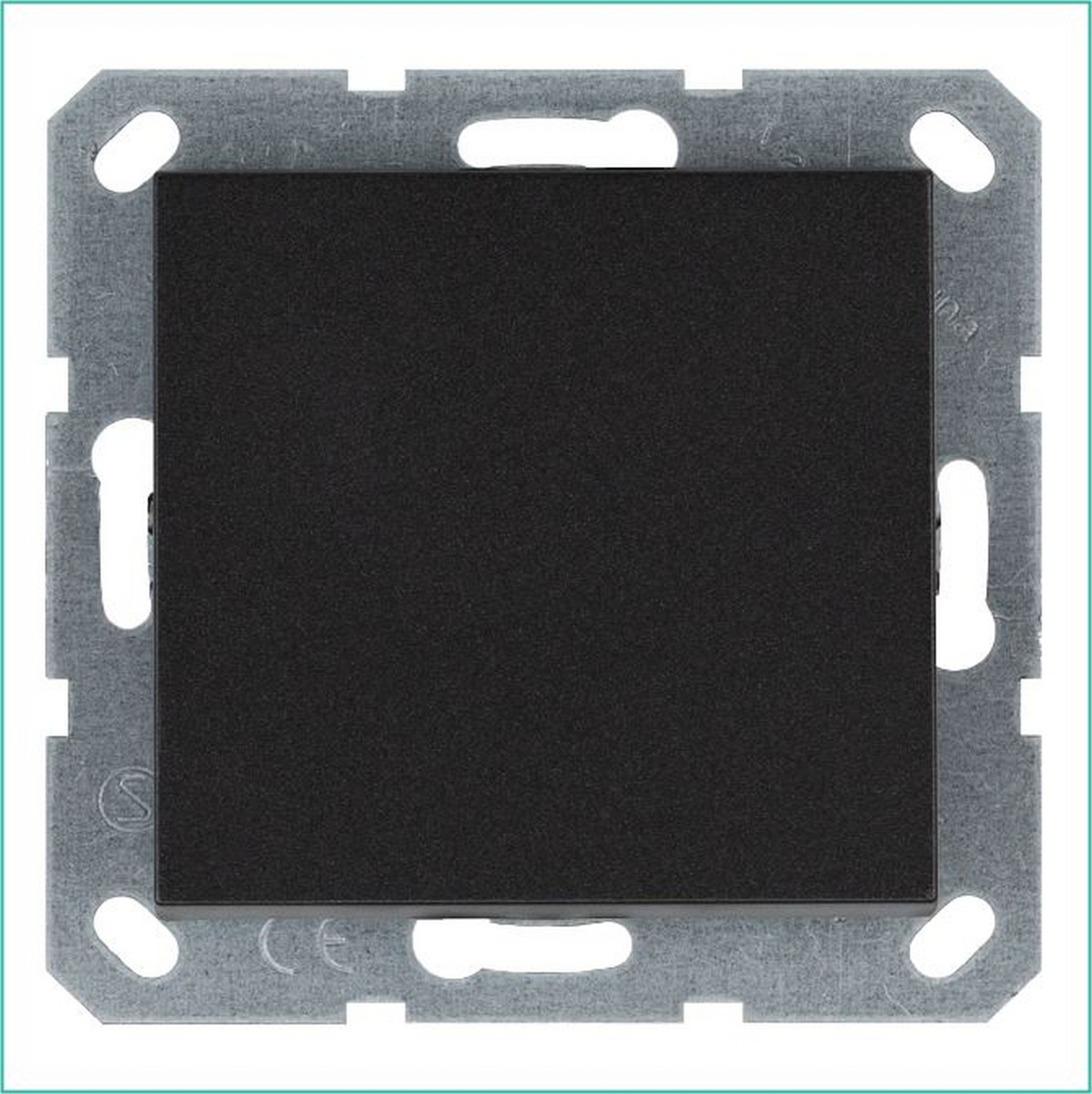 JASMART G - розетки и выключатели Выключатель одноклавишный JASMART Антрацит G3011B