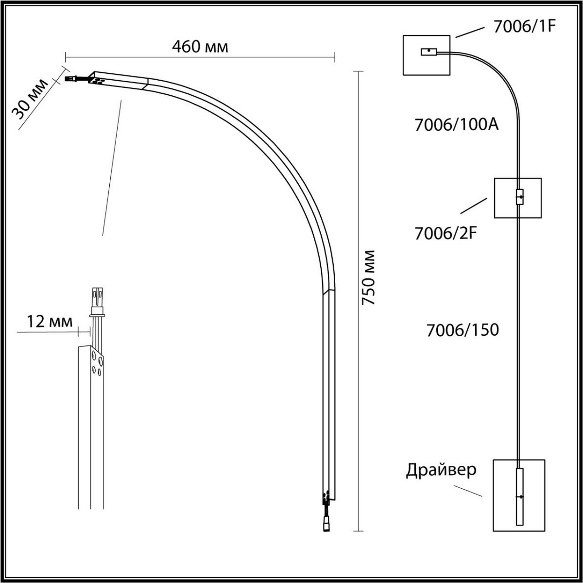 Бра Настенный светильник ODEON LIGHT 7006/100A FINO LED 
